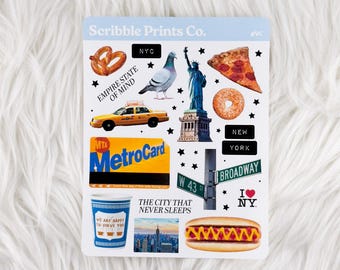 NYC – Deco // Matte Journal Stickers