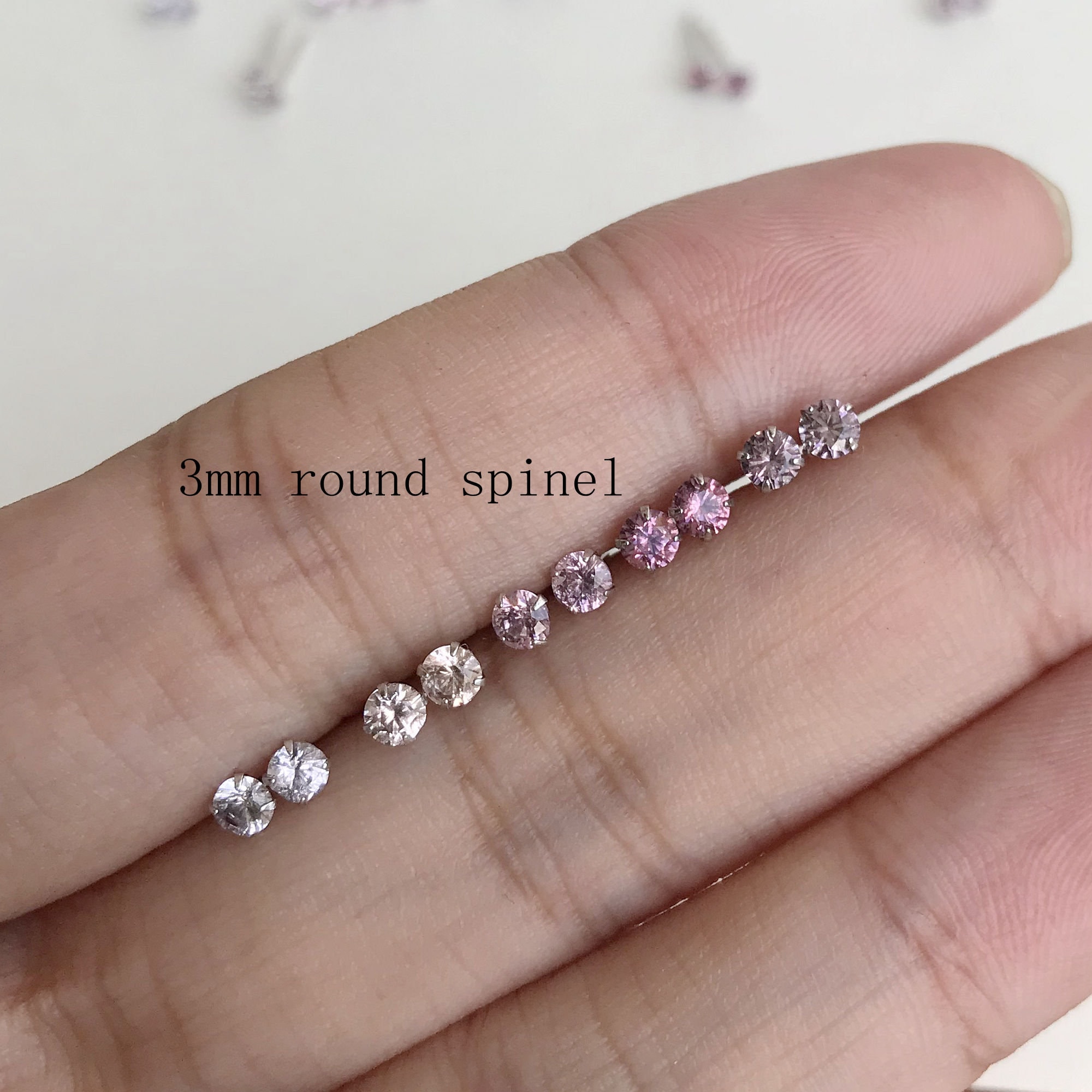 Pink Spinel Marquis Matched Pair, 6x3mm Pink Gem Pair From Morogoro  Tanzania, .59 Carats, Pink Gems for Earrings or Ring, Genuine Spinel 