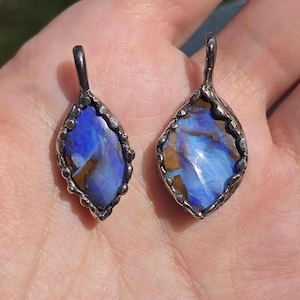 Boulder Opal Sterling silver pendant | Gift for her | One of a kind