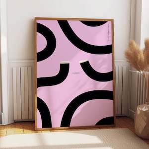 Guinness Wall Print for Home Bar or Cave Art Gift for Guinness Drinker Friend Blush Pink Decor Minimalist prints Dublin Guinness Pint Art
