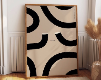 Póster de pared con estampado de Guinness, regalo para bebedores de Guinness, beige y negro, Dublin Irish, Split the G, Sláinte Kitchen, decoración de bar