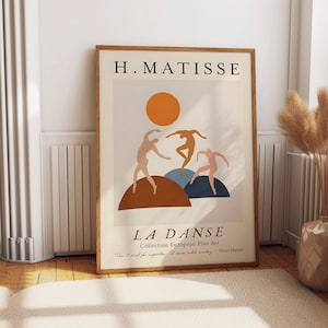 Stampa di Matisse La Danse Stampa artistica da parete, Arredamento astratto per la casa, Ballerini di carta tagliata, Cucina Camera da letto, Soggiorno, poster da parete per corridoio regalo