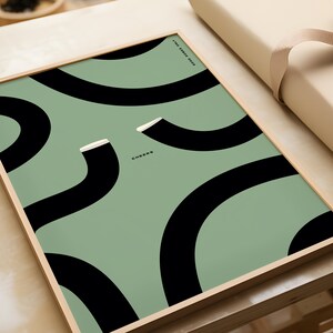 Green Abstract Guinness Wall Art Print - Good Domes only! Green print gift for guinness drinker man cave or home bar