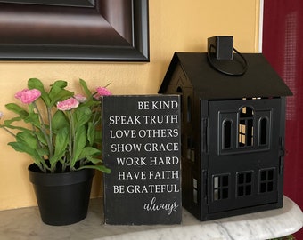 Be Kind Always reclaimed wood sign