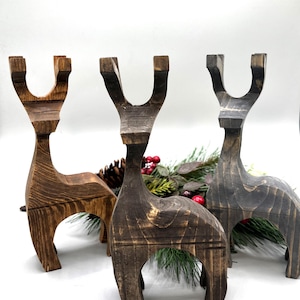 Wooden Reindeer, Winter, Christmas Decor