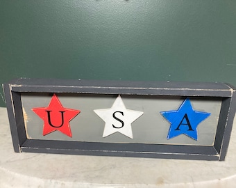 USA patriotic sign, Patriotic decor