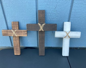 Wood Cross: Rustic Farmhouse Religious Decor