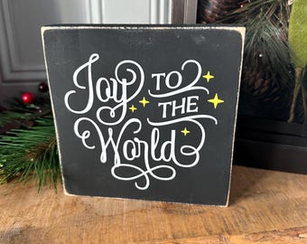 Joy to the World Christmas Sign, Christmas decor