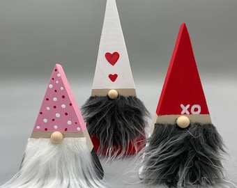 Valentine's Day Gnomes with faux fur beard