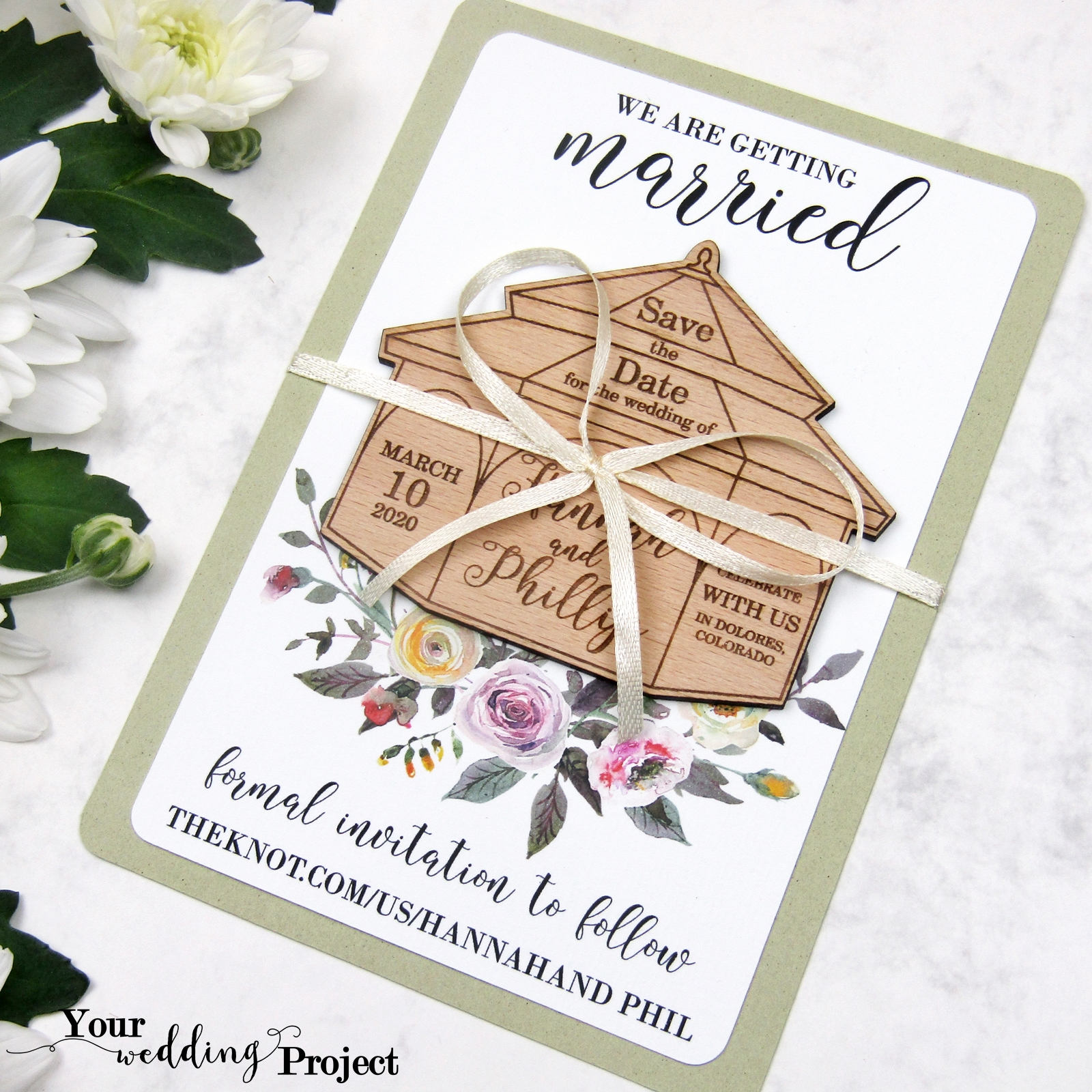 Save The Date Magnet Gazebo Save The Date Wood Save The Etsy