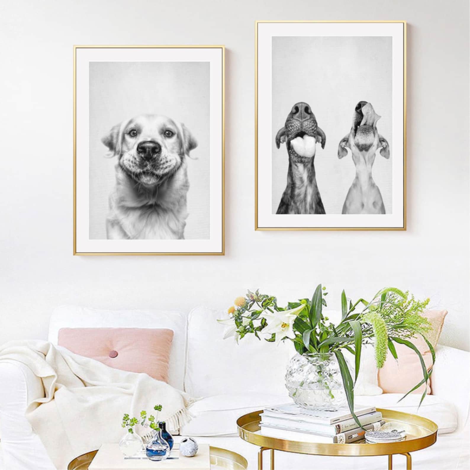 Dogs Print Nursery Animal Decor Wall Art Dog Photo Large - Etsy