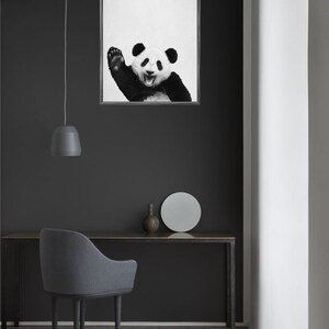 Panda Print, Nursery Animal Decor Wall Art, Panda Photo, Large ...