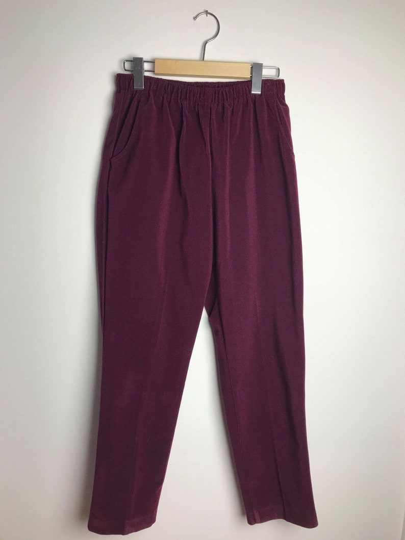 Burgundy Red Vintage Corduroy Pants