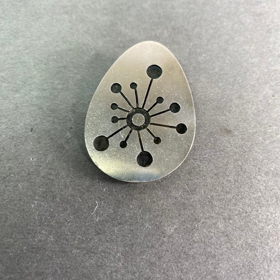 Vintage spudnick atomic modern sterling pendant