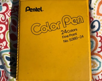 Vintage Pentel fine tip point markers -set of 24