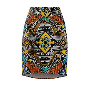 African style skirt womens business casual African pattern beautiful traditional dress image 1