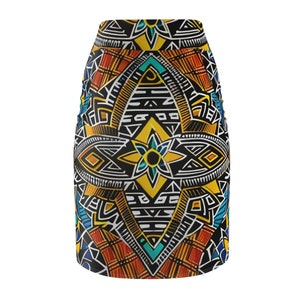 African style skirt womens business casual African pattern beautiful traditional dress image 2