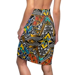 African style skirt womens business casual African pattern beautiful traditional dress image 6