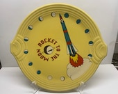 Space fiesta celestial Fiestaware rocket to the moon cake plate tray platter AMNH