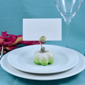 Pumpkin Place Card Holders, Fall Wedding Decoration, Thanksgiving Table ...