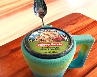 3D Printed Ice Cream Pint Cozy|Reusable PLA Sleeve| Valentines Day Gift for couples