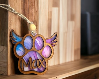 Pet Memorial Ornament, Rainbow Bridge Pet Ornament, Furry Friend, Pet Memorial, Pet Remembrance, Loss of Pet Sympathy Gift, Dog, K9 Partner,