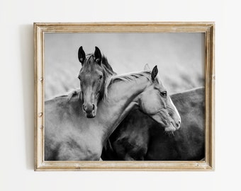 Equine Art Boho Chic Wall Art Neutral Colors Bohemian Earthy Decor Instant Download Digital Print Equestrian Gifts Horse Poster