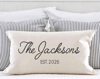 Personalized Wedding Gift, Bridal Shower Gift, Realtor Closing Gift, Custom Pillow, Personalized Home Gift, Anniversary Gift