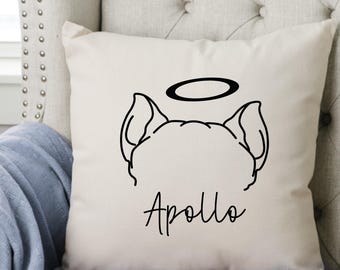 Dog Memorial Gift, Pet Memorial Gift, Dog Memorial Pillow, Personalized Dog Memorial, Loss of Pet, Sympathy Gift, Pet Loss Gift, Pillow