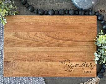 Personalized Cutting Board, Realtor Gift, Custom Personalized Gift, Family Name, Wedding Gift, Housewarming Gift, Anniversary Gift #731