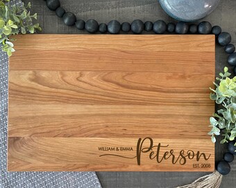 Personalized, Engraved Cutting Board, Realtor Gift, Personalized Gift, Family Name, Wedding Gift, Housewarming Gift, Anniversary Gift #708
