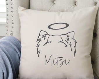 Dog Memorial Gift, Pet Memorial Gift, Dog Memorial Pillow, Personalized Dog Memorial, Loss of Pet, Sympathy Gift, Pet Loss Gift, Pillow