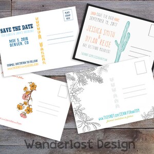 5 "x7" ansichtkaart terug afdrukbaar aangepast digitaal ontwerp complimenteert elk kaartontwerp Save the Date verjaardagsuitnodiging aankondiging