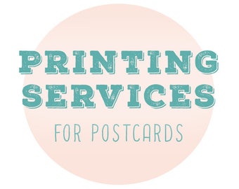 Custom Printing Service and Shipping for any of our Postcards Save the Date Cards Invites 5"x7"