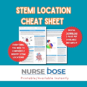 Cardiac Nursing Notes - Studiegids STEMI-leads en CCRN - CVICU-spiekbriefje