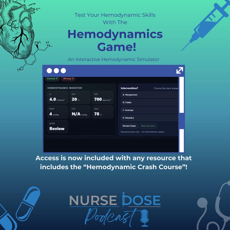 Ccrn Notes.pdf CCRN Hemodynamics Study Guide | ICU Nursing Crash Course & Critical ...