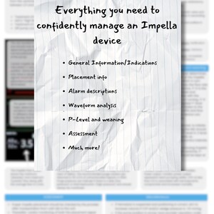 Impella cheat sheet description