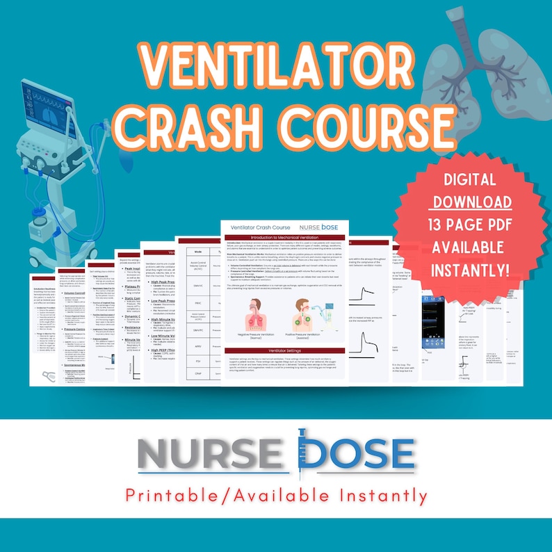 Ventilator CCRN Review ICU Nurse
