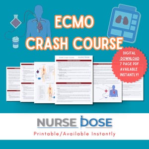 Curso intensivo de ECMO: Guía de estudio de enfermería en la UCI / CCRN (Descarga digital)
