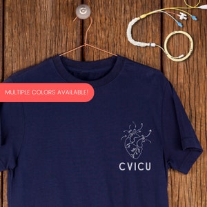 CVICU Nurse Shirt | Cath Lab Shirt | Cardiac Nurse Gift | Heart Flow CVICU Logo