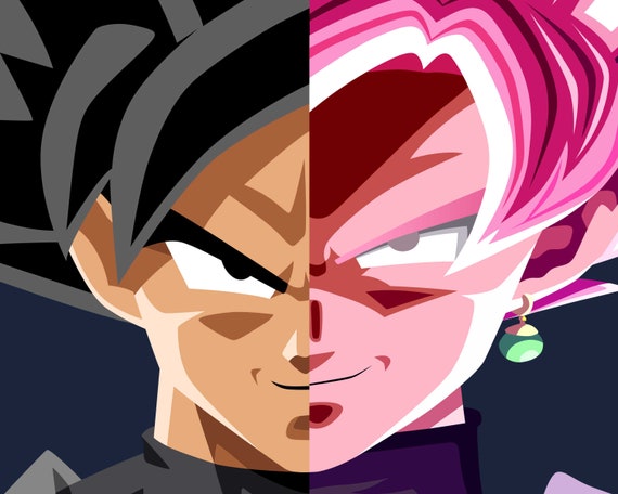 Goku Black Split Print 