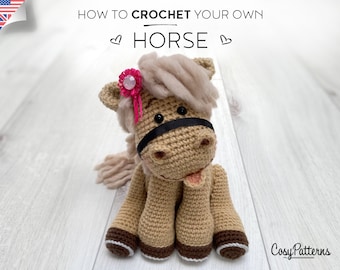 Horse crochet PATTERN , pony PDF instant download amigurumi PATTERN