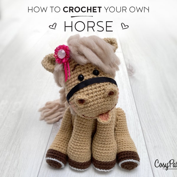 Horse crochet PATTERN , pony PDF instant download amigurumi PATTERN