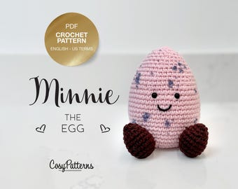 Minnie the Egg crochet PATTERN , PDF instant download PATTERN