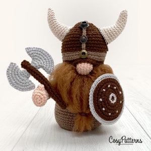 Viking Gnome Erik crochet PATTERN , PDF instant download amigurumi PATTERN image 3