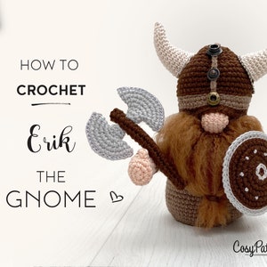 Viking Gnome Erik crochet PATTERN , PDF instant download amigurumi PATTERN image 2