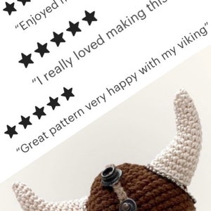 Viking Gnome Erik crochet PATTERN , PDF instant download amigurumi PATTERN image 7