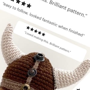 Viking Gnome Erik crochet PATTERN , PDF instant download amigurumi PATTERN image 4