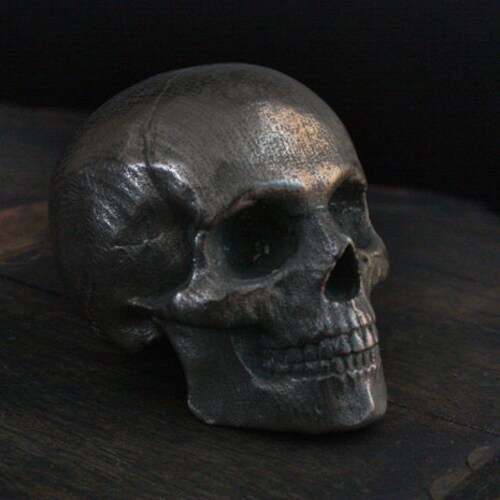 Yorick Full Skull shops with Latin Inscription