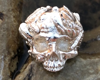 Mermaid Sealife Pirate Skull Ring